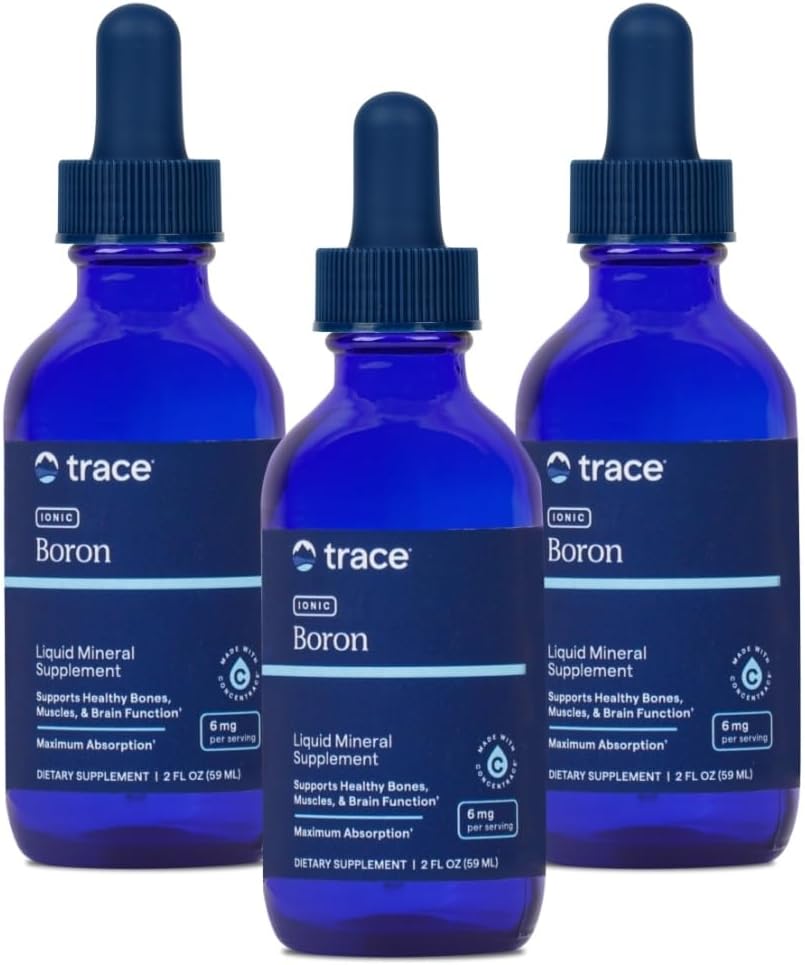 Telusuri Metabolisme Tulang Normal, Fungsi Otak & Joints 124; dengan Ionic Trace Minerium, Magnesium + Chloride 124; 144 Hamba, 2 fl oz (3 Pack)