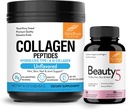 Sandhu 's Grass- Fed Collagen Peptides Powder & Beauty 5 Capsules 124; Skin Suplemen 124; Promotes Skin, Rambut, Nail Health
