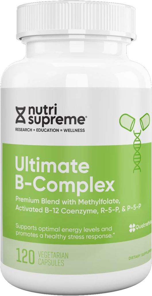 Kompleks B Ultimate, 120 Vegetarian Capsules- Certified Kosher