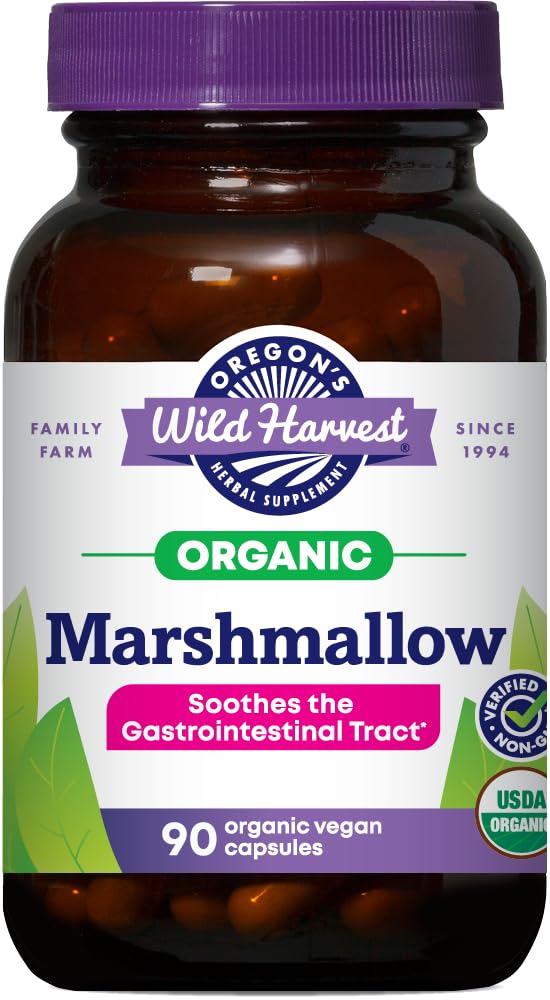 Oregon Wild Harvest Marshmallow Organic Herbal Supplemen, 90 Count