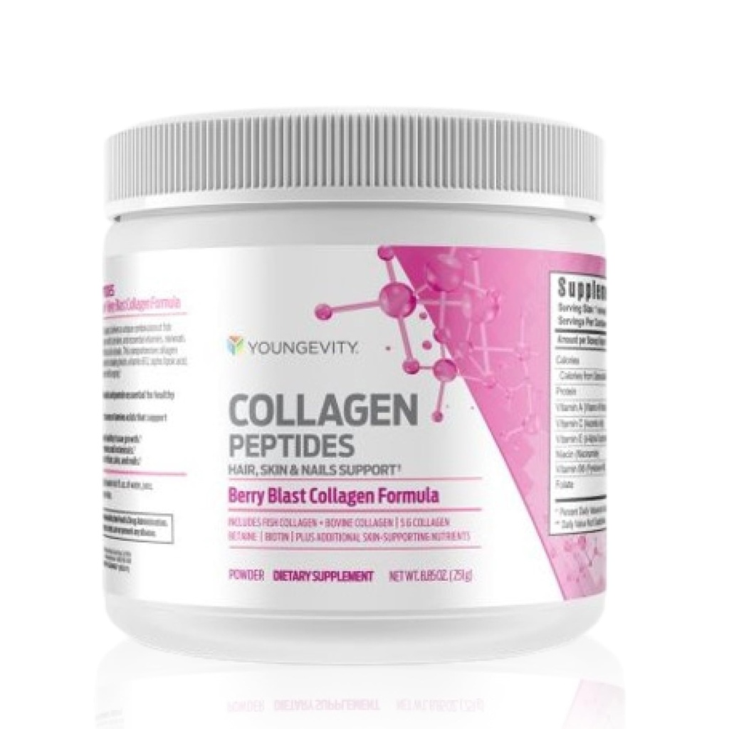 Kolagen Peptides Powder - Rambut, Skin & Nail Dukungan dengan Tipe Hidrolyzed I & II, Biotin, Vitamin B12, Antioksidants & Alpha Lipoic Acid - Gabungan & Bone Health - Berry Flavor - 251g