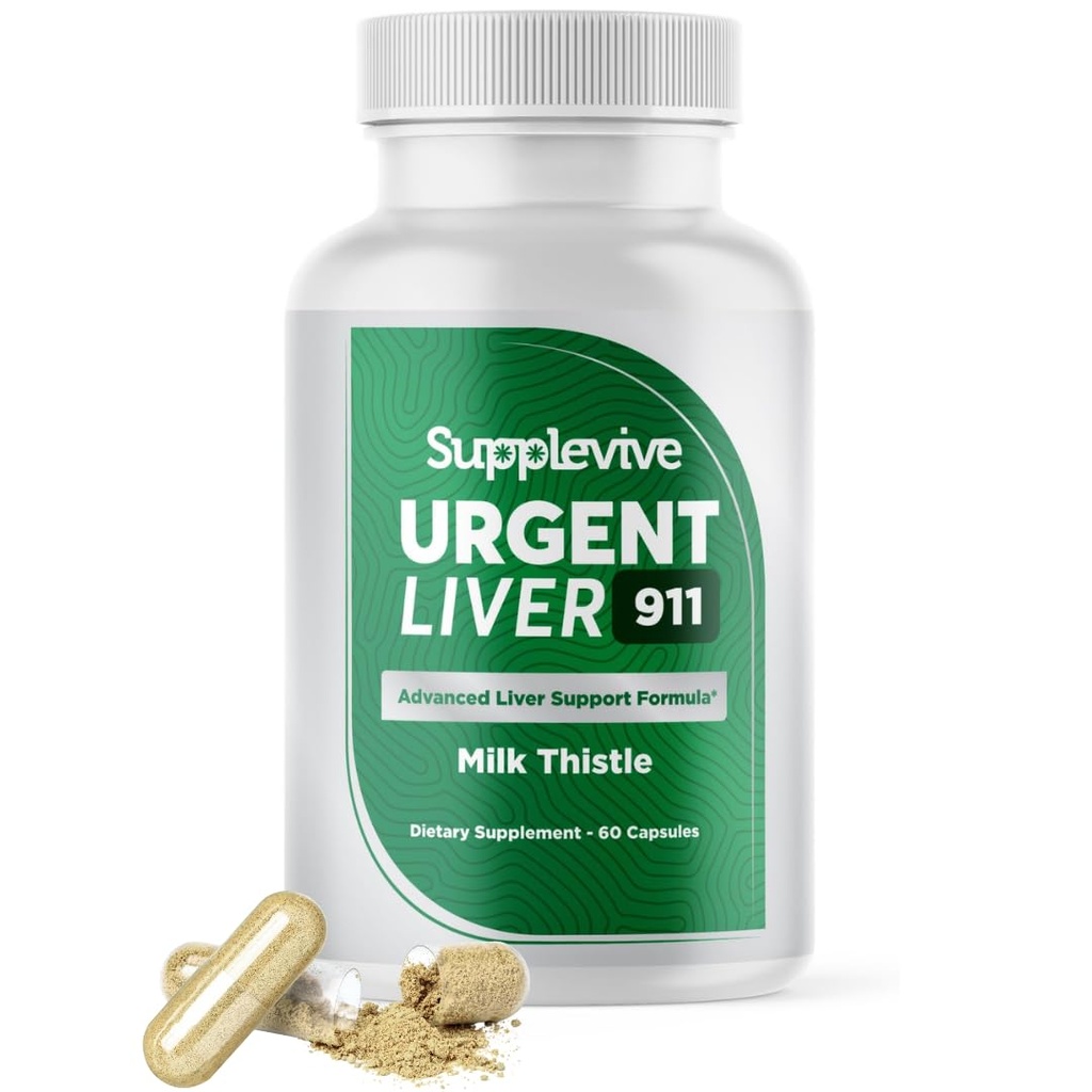 Detox Cleanse & Repair Formula dengan Milk Thistle Silymarin Root Dandelion dan Artichoke Extract for Liver Health, 60 Capsules (1)