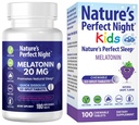 Nature 's Perfect Night Bundle 124; Melonatin 20mg 124; Anak-anak melonatonin 1mg 124; 180 Count 124; 100 Count 124; Sugar Free 124; Gluten Free 124; Non-GMO 124; Vegan