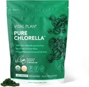 Vital Plan Pure Chlorella Tablet - Sun Grown Chlorella Pyrenidosa Suplemen oleh Dr. Bill Rawls w / Broken Cell Wall - Organic Chlorella w / Chlorophill, Cell Wall & No Filler (1000 Tab)