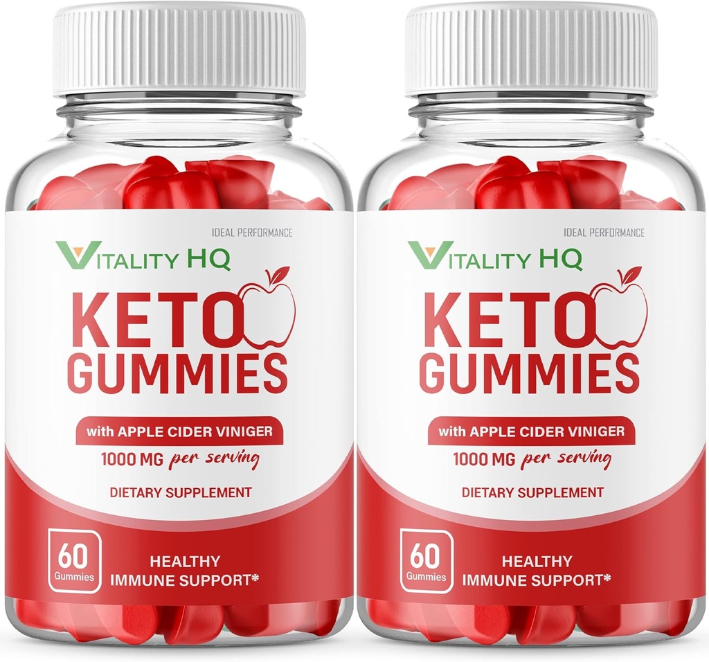 IDEAL PERFORMANCE (2 Pack) Vitalitas HQ Ketos Vitalitas Ketos ACV Vitalitas AV Gummie Vitalitas Ketos Gummies (120 Gummies)