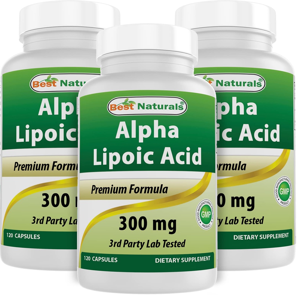 Terbaik Acid Alpha Lipoic 300 mg 120 Capsules (120 Cacah (Paket 3)))