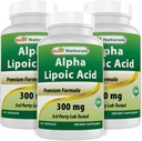 Terbaik Acid Alpha Lipoic 300 mg 120 Capsules (120 Cacah (Paket 3)))