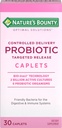 Probiosis Nature 's Bounty, Dicontrolled Delivery Suppplement, Supports Digetment, Intestinal dan Kesehatan Imune, 30 Caplets, 30 Total Pelayan