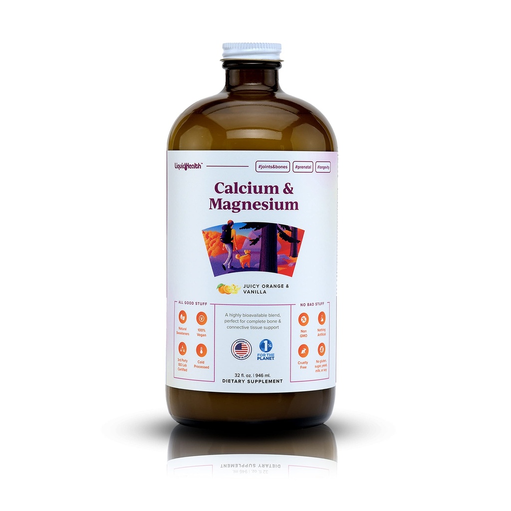 Liquid Vitamin Suplemen LIQUIDHEALTH Calcium & Magnesium Dewasa.