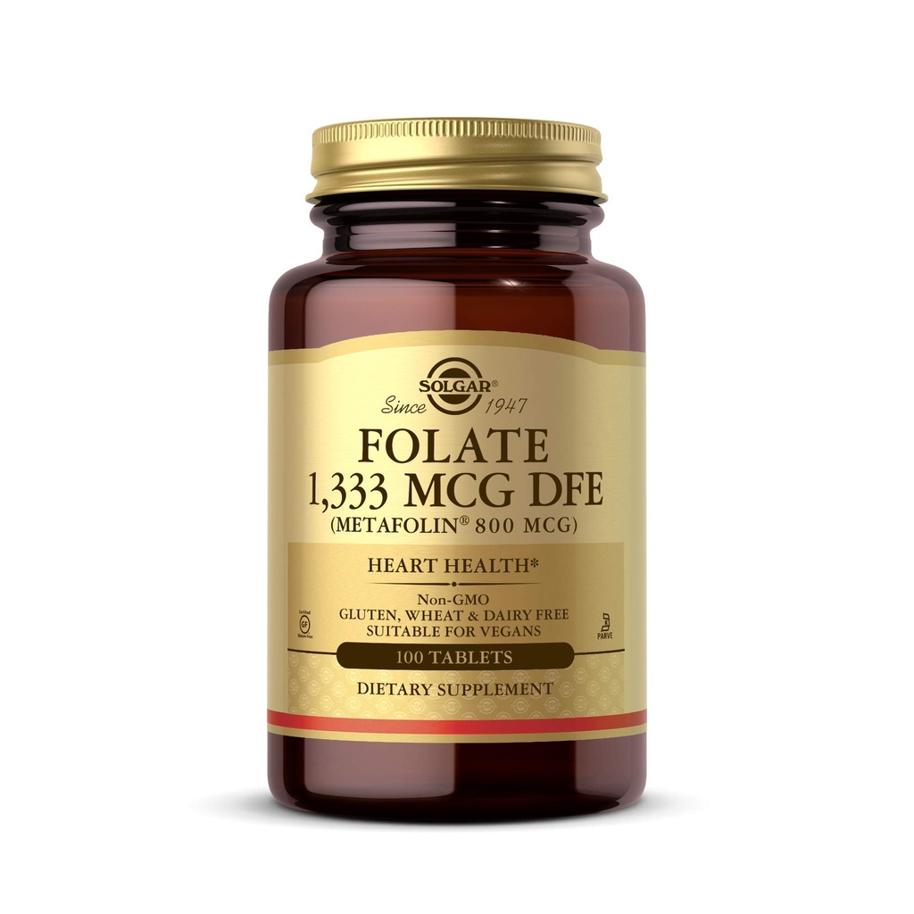 Solgar Faunte 1333 MCG DFE Metafolin £800 mcg Tablet, Original, 8 Ounce