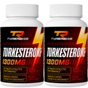 Suplemen Turketerone 1300mg Ultra High Strength (Ajuga Turkestanica Extract Sttract), untuk Atletic Performance & Muscle Mass, 240 Capsules