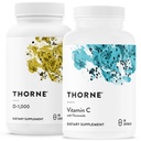 THORNE - Imune Dukung Combo - Vitamin D3 & Vitamin C Blend for Heally Immune Fungsi - 30 sampai 90 Servings