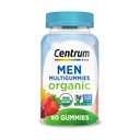 Sentrum Men 's Organik Multigummies, Gummi Multivitamin, Organik Multivitamin untuk Pria dengan Nutrisi Esculity untuk Dukungan Imune, Energi, dan Fungsi Otot - 90 Cacah