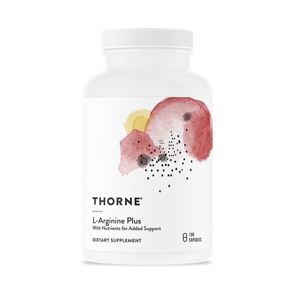 THORNE - L-Arginine Plus - Sustained- Rilis Cofactors untuk Mendukung Fungsi Jantung, Nitric Oxide Production & Optimal Blood Flow * - 60 Servis