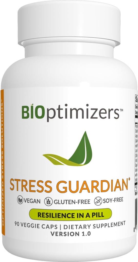 BIOptimizers Stress Guardian - Stress Relief Capsule - Istirahat Manajemen Dukungan - 90 Kapsul