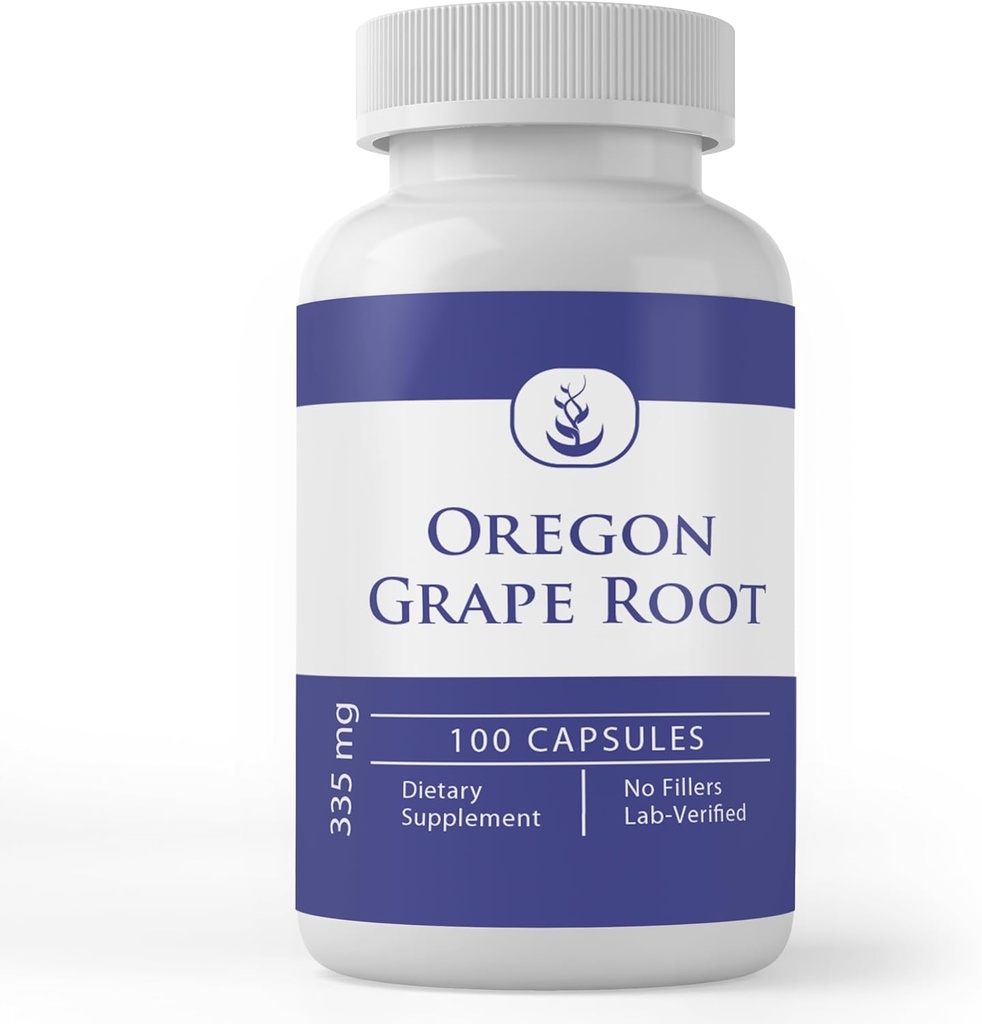 Murni Ingrediens Oregon Grape Root, (100 Capsules) Selalu Murni, Tidak Ada Addonist Atau Filler, Lab Verifikasi