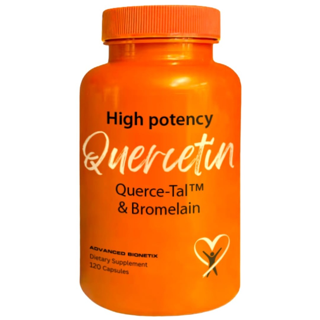 Querce-Tal ™ Quercetin + Bromelain 120 Veg Capsules 124; Potency Tinggi Enhanced Absorpsi Bioavability. Mendukung Anti- Oxidant, Flare up Events, Heart Immune Health, Packaging May Vary