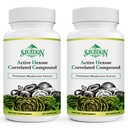 Senyawa Terhubung Aktif Hexose 1500 mg Tambahan, Alami 8 Mushroom Extractions Suplement, Imune System, Liver Fungsi, Natural Killer dan T Cells Activity, 180 Vevgie Capsules
