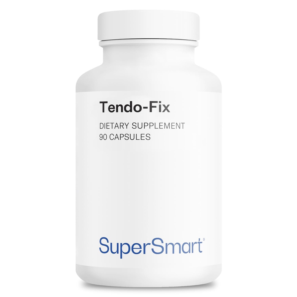 Supersmart - Tendo-Fix 750 mg Per Day - Meningkatkan Gerakan Gabungan dengan Collagen 124; Non-GMO & Gluten Free - 90 Vegetarian Capsules