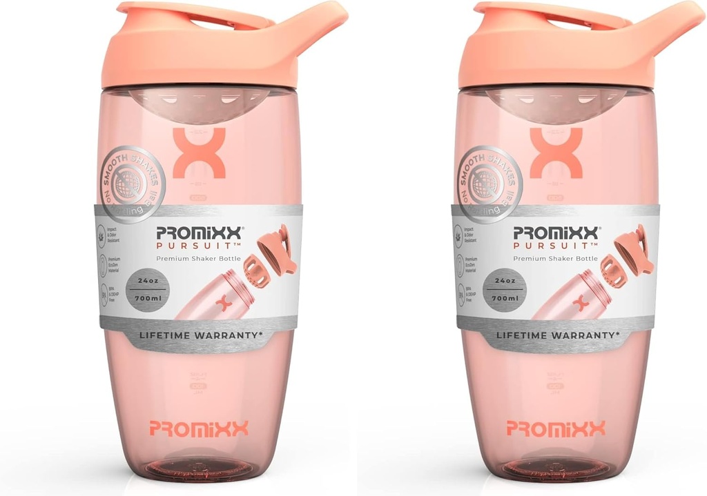 ProxmixPurSUIT Protein Shaker Bottle - Premium Sports Blender Bottles for Protein Mixes and Supplement Shakes - Clean, Durable Protein Shaker Cup (Paket 2)