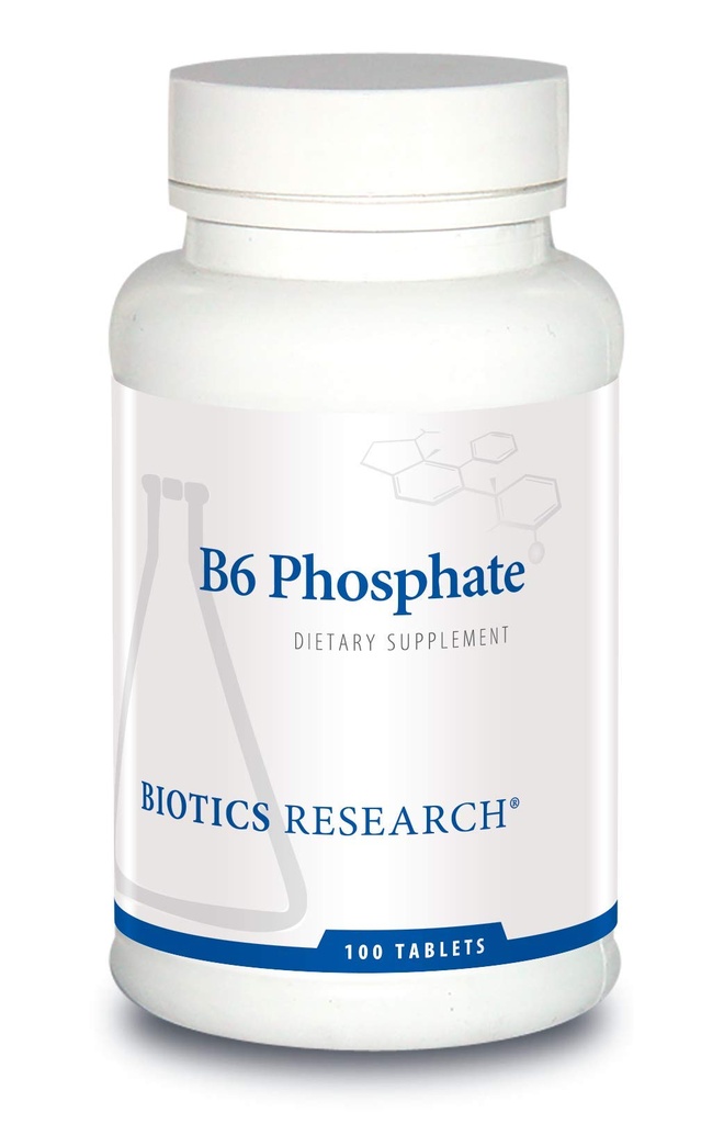 Riset Biotika B6 Fosfat Biologis Aktif Bentuk Vitamin B6 (pyridoxal- 5- fosfat), Mendukung Fungsi kekebalan tubuh, Metabolisme, Kesehatan Kardiovaskular 100 tablet