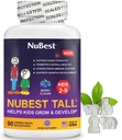 NUBest Tall Kids - Toddlers Vitamin dan Kid Vitamin for Age 2 sampai 9 - Dukung Bone Strongth, Overall Health and Imunity Shapes - 90 Chewable Berry Tablet 124; 6 Weeks Supply