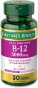 Vitamin B12 oleh Nature 's Nature, Dual Lapis Dietary Supplement, Quick Release and Extended Release, Supports Energy Metabolism dan Nervous System Health, 5000mcg, 30 tablet