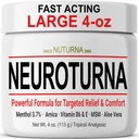 Neuropathy Nerve Relief Cream - Perlakuan Cepat Max Relief untuk Kaki Kaki Kaki Feet Back - Ultra Kekuatan Menthol Arnica Aloe Vera MMS, Soothing Natural Nerve Comfort Relief, Paraben- Free 4 Oz