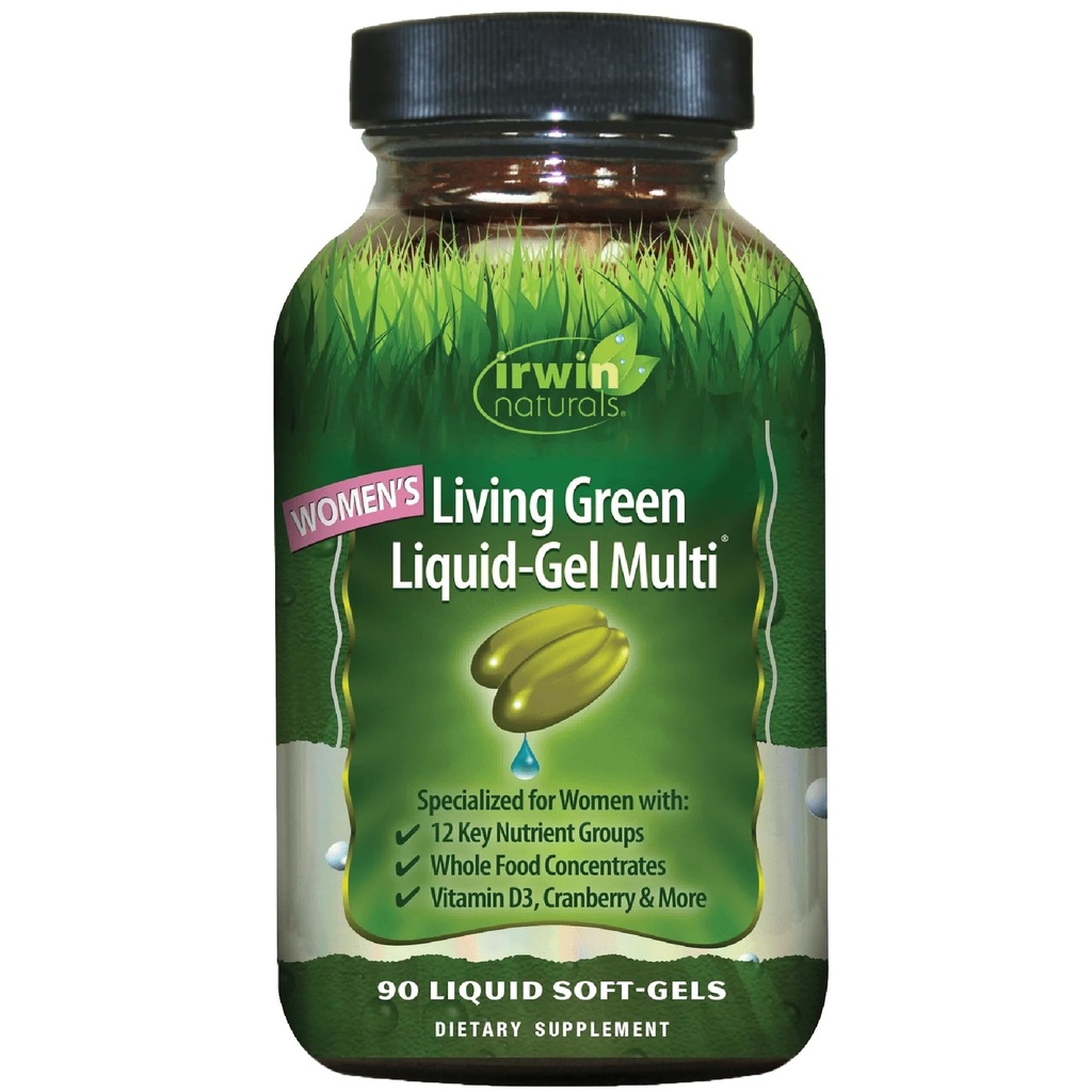 Irwin Companals Living Green Liquid- Gel Multi for Women - 90 Liquid Soft- Gels