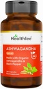 Suplemen Organik Ashwagandha Katup untuk Pria dan Perempuan; Aswagandha Root Powder dengan Black Pepper 124; Ashwagandha Kompleks Organik India 60 Hari Suppply.