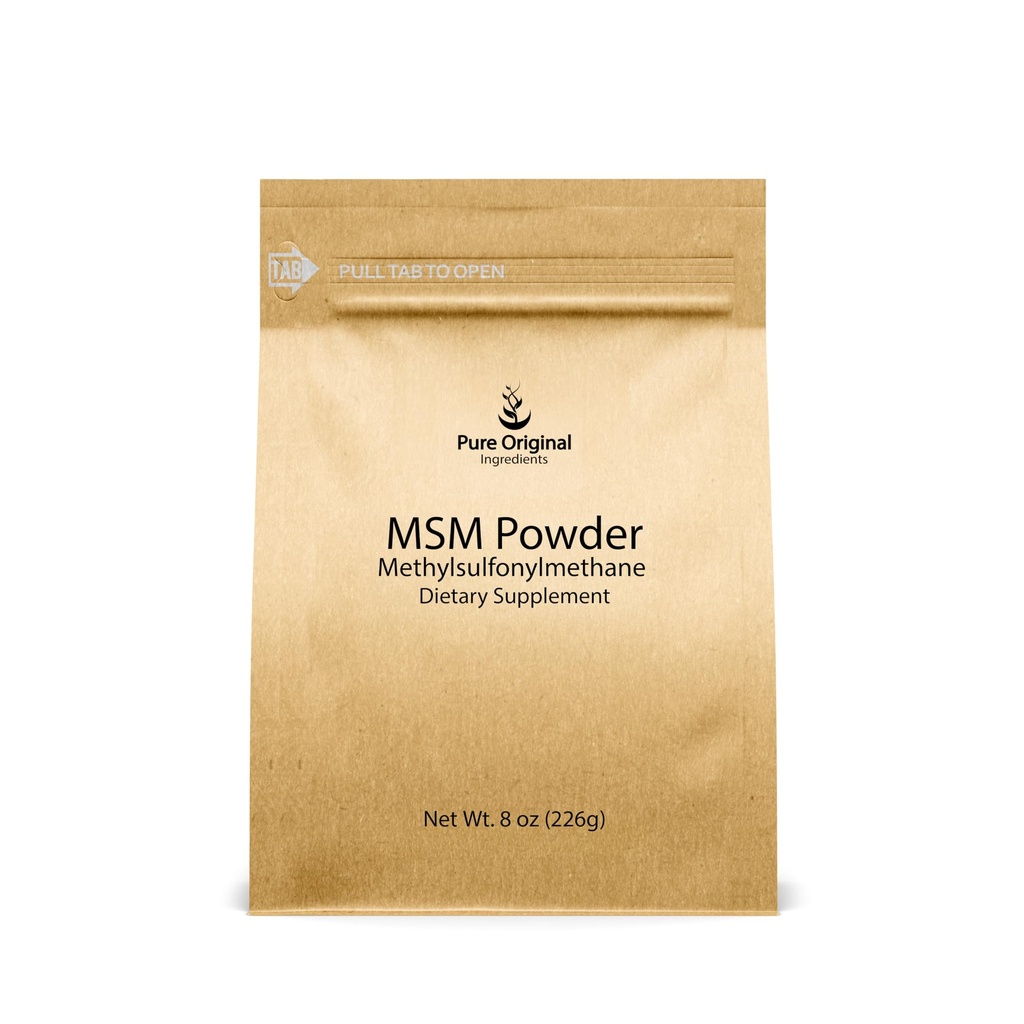Methylsulfonymetana (8 oz) MSM, Sulfur Natural, Suplemen Dietary