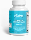 Lengkap Multivitamin + Kebal Kebal, 60 Kapsul, Test Partai ke-3, Tambahan Harian untuk Pria, Wanita, Dewasa, Gluten Free, Non- GMO, 30 Pelayan