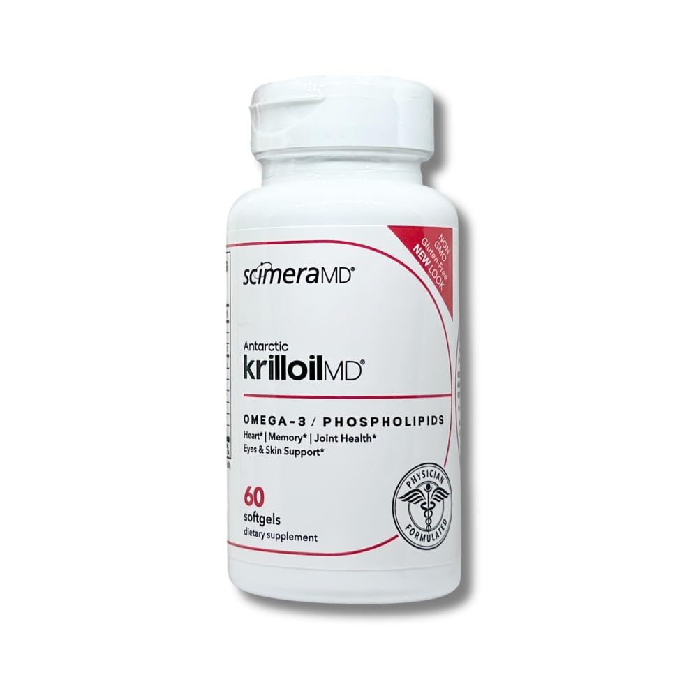 Suplemen EPA dengan Attaxanthin untuk Jantung, Otak, dan Dukungan Bersama, 60 CT