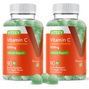 Venitey Chewable Vitamin C Gummies for Adults - 1050mg Maximum Power Ammune Supplemen - Vegan, Gluten Free - 180 Count
