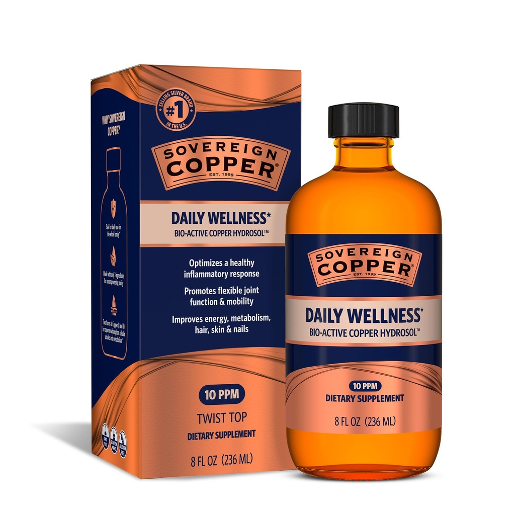 Sovereign Copper Bio- Active Copper Hydrosol, 8oz