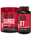 Jacked Factory Nitrospush Shred Thermogenic Pre- Workout di Watermelon & N.O. XT Nitric Oxide Booster untuk Pria & Perempuan