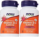 Sekarang Foods Vitamin D3 5.000 IU, 240 softgels (Paket 2)