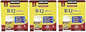 Kirkland Pozpfa Sublingual B-12 5.000 mcg, 300 Tablet (3 Pack)
