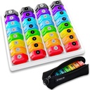 Monthly Pill Organizer 1-Time A-Day: 30 Hari Pill Organizer dengan Label, Portable Monthly Pill Box, Bulan Pill Holder ith Portable Zipper Tas for Vitamin, Medicine, Fish Oil, Suplemen