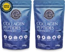 EAT WELL PREMIUM Foods Collagen Peptides Powder Protein 45 Servis, 16oz, Collagen for Skin, Bone and Joint Dukungan, Tipe I & III Grass Fed Collagen (45 Servings (Paket 2), Unflashed)