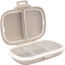 Holi Travel Pill Organizer, 8 Comparts Portable Pill Case, Daily Pill Box to Hold Vitamin, Small Pill Container for Pocket Purse Medicine Organizer: