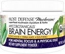 Defense Host MycoBotanicals Brain * Powder - Brain & Focus Dupport with Lion 's Mane Mushroom - Dietary Suplemen dengan Yerba Mate for Energy Dups - 3.5 oz (33 Pelayan) *