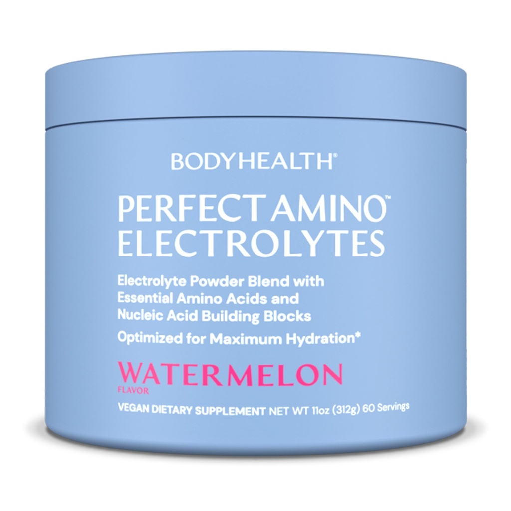 BodyHealth PerfectAmino Electrolytes Powder No Sugar, Keto Sugar Free Fasting Electrolytes Drink Mix, Powder Hidration dengan Trace Minemon-
