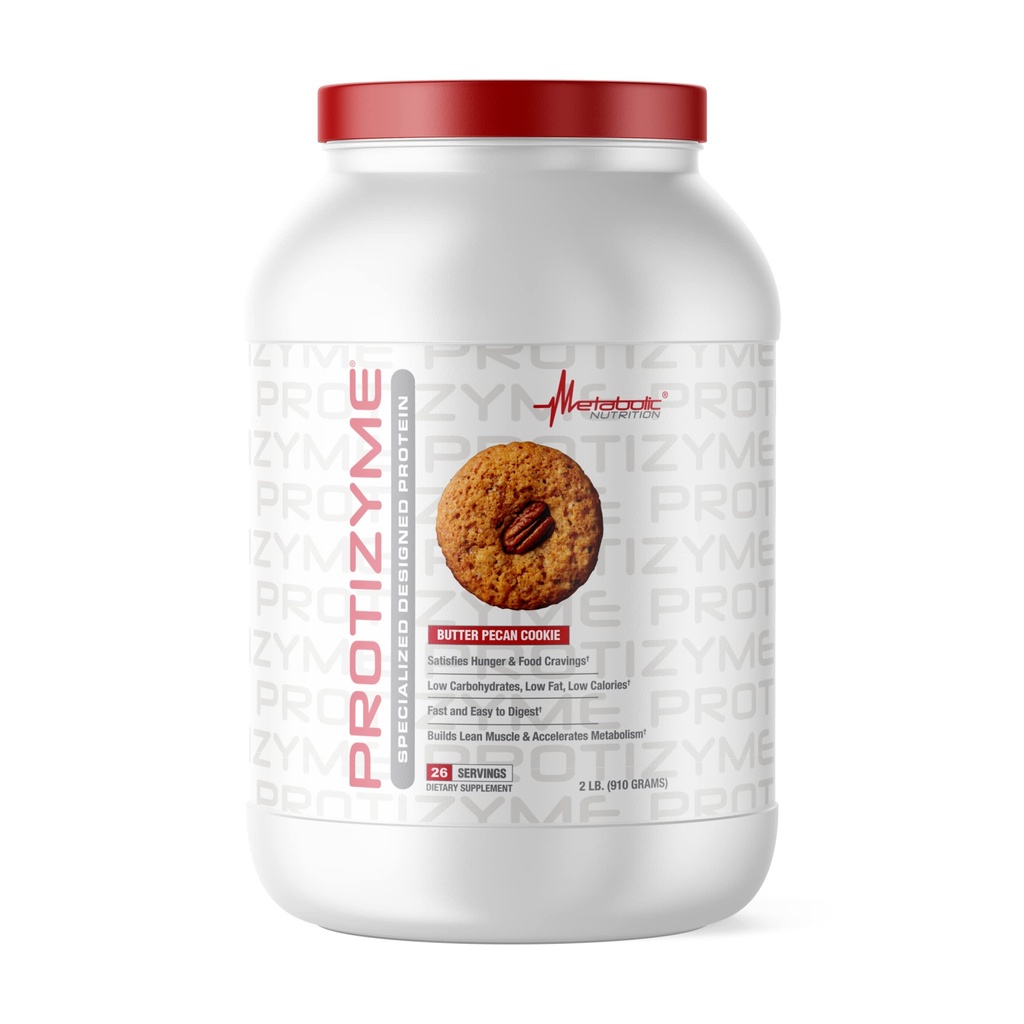 Nuklir Metabolic, Protizyme, 100% Towey Protein Powder, High Protein, Low Carb, Low Whey Protein, Enzymes Digetical, 24 Esculin Vitamin dan Mineral, Butter Pecan Cookie, 2 Pound (26)