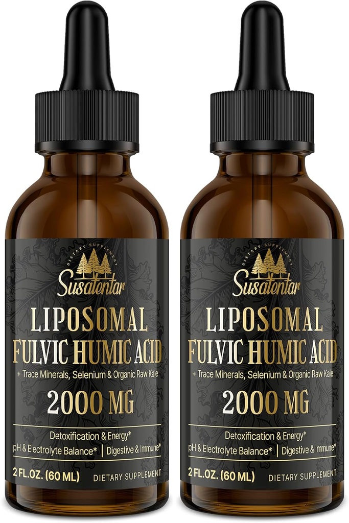 Trace Mintrolytes Drops 2000 MG = 124; Liquid Lipomal Fulvic Acies Acids; 85 + Trace Minrect 124; Hydration 124; Detoksifikasi Energy 124; PH Salvation 124; Ditraffled 124; kekebalan 134; 4 Oz