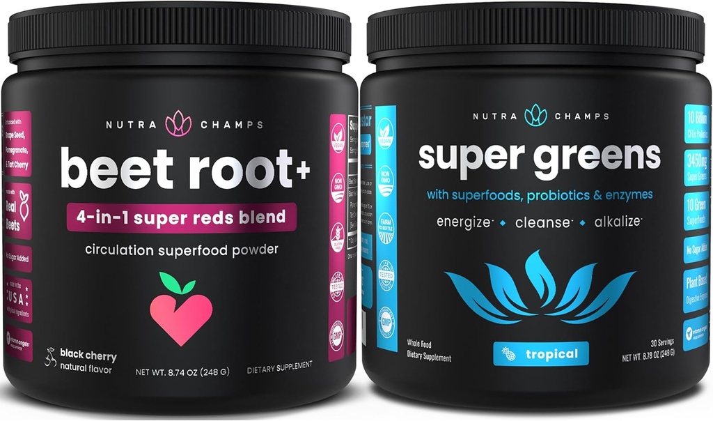 NutraChamps Beet Root Powder - Hijau Superfood Powder