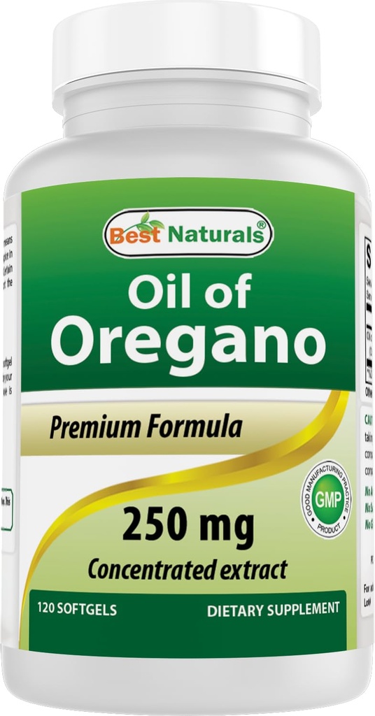 Terbaik Oregano Minyak 250 Mg Softgels, 120Count
