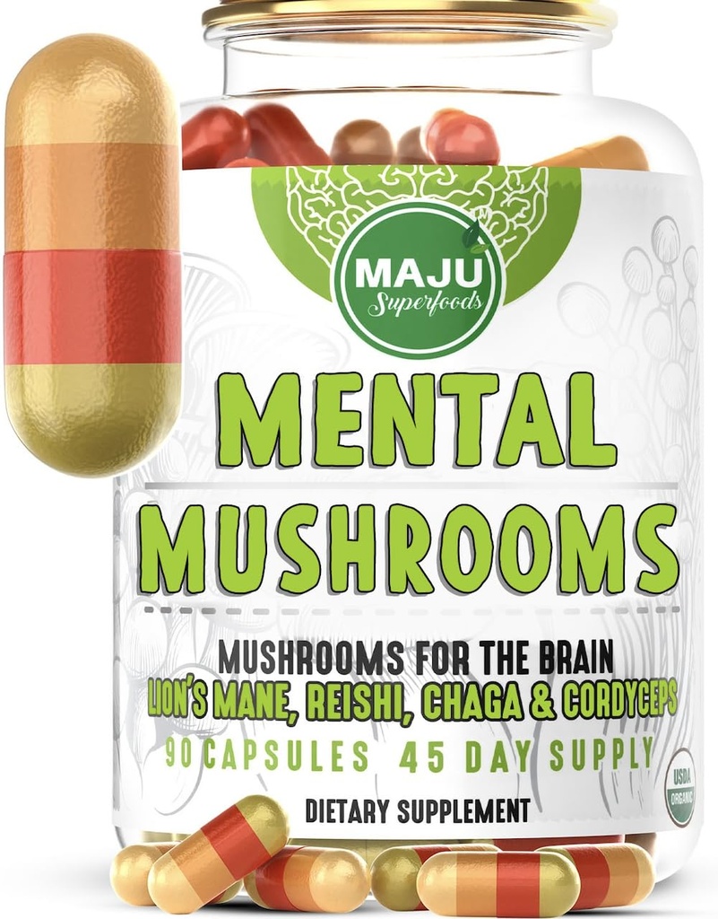 Katup Jamur Mental, Sistem Ekstrak Organik - Jamur Nootropik, Dukungan Immune