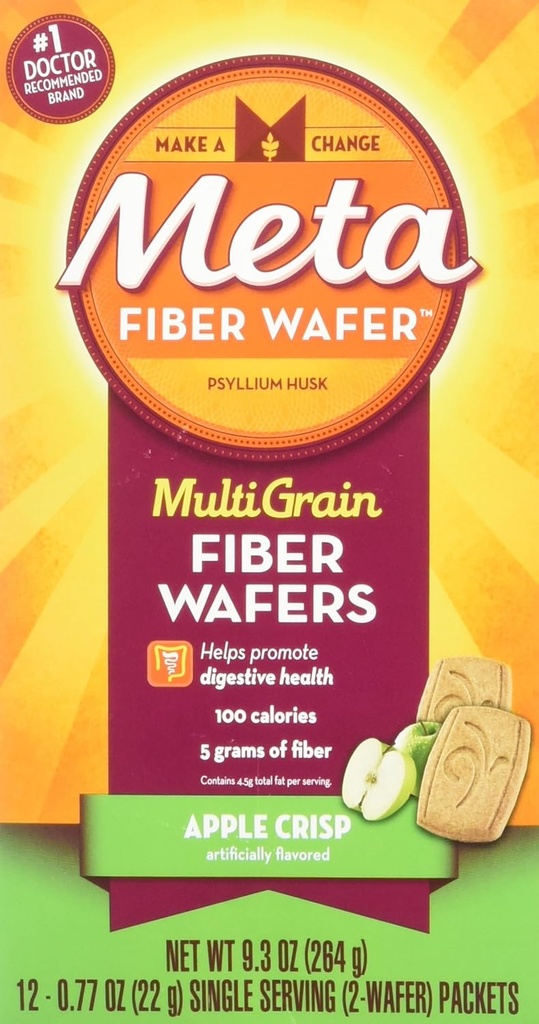 Meducil Fiber Wafers Apple Crisp 24