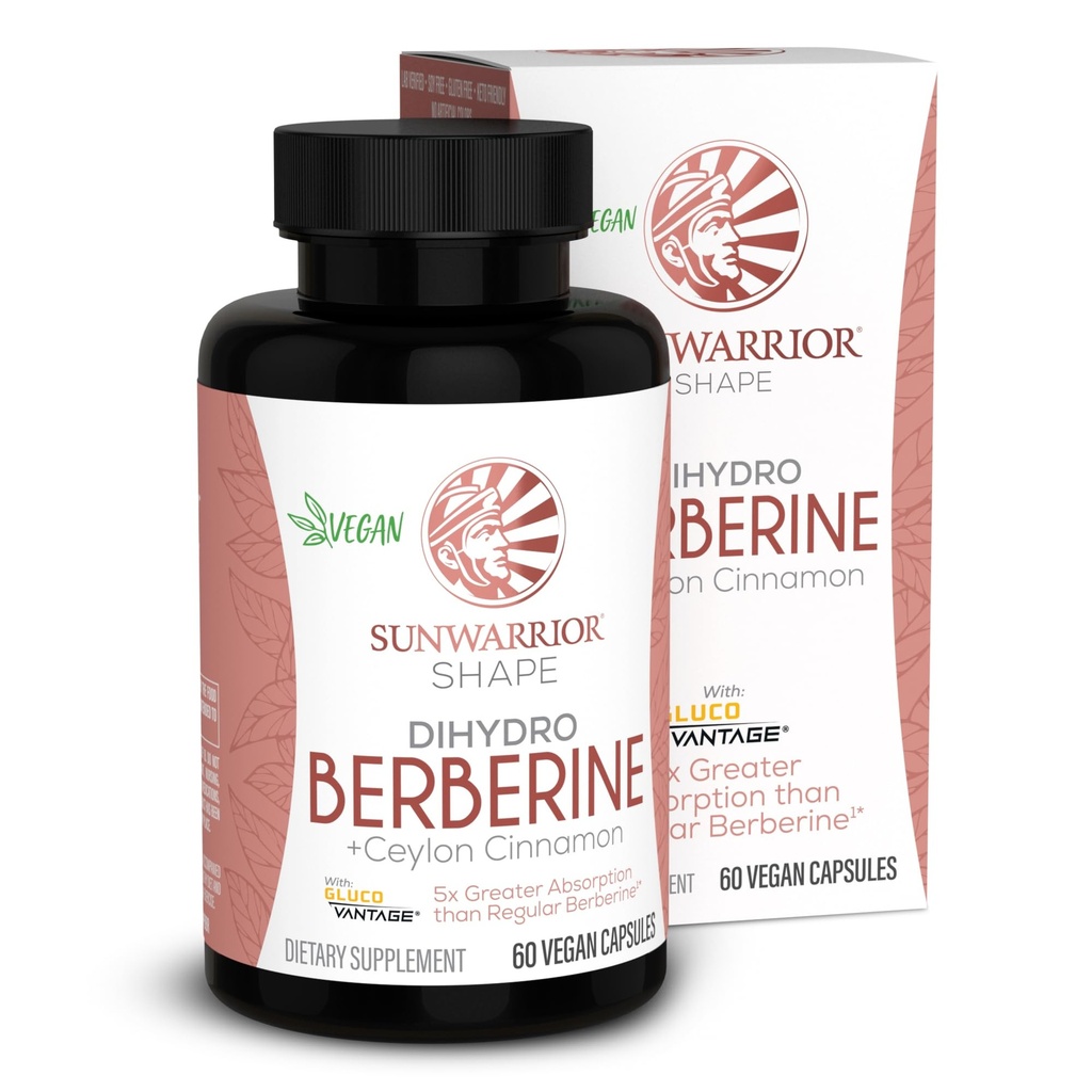 Sunwarrior Berberine Tambahan Ceylon Cinnamon Dihydroberine Capsules 60 Count Bottle 30 Servis